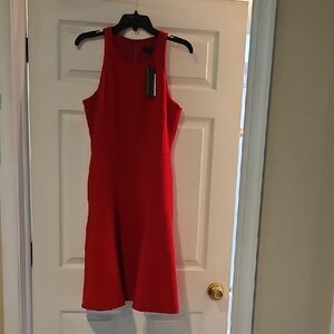 Banana Republic Vibrant Red Midi Dress
